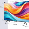 Հեռուստացույց TCL 43T7B 43 Inch QLED Pro TV, 4K Ultra
