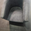 Բազկաթոռ, Սովորական, մոխրագույն, տեքստիլ, 80 x 30 սմ
