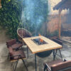 BBQ սեղան աթոռներով